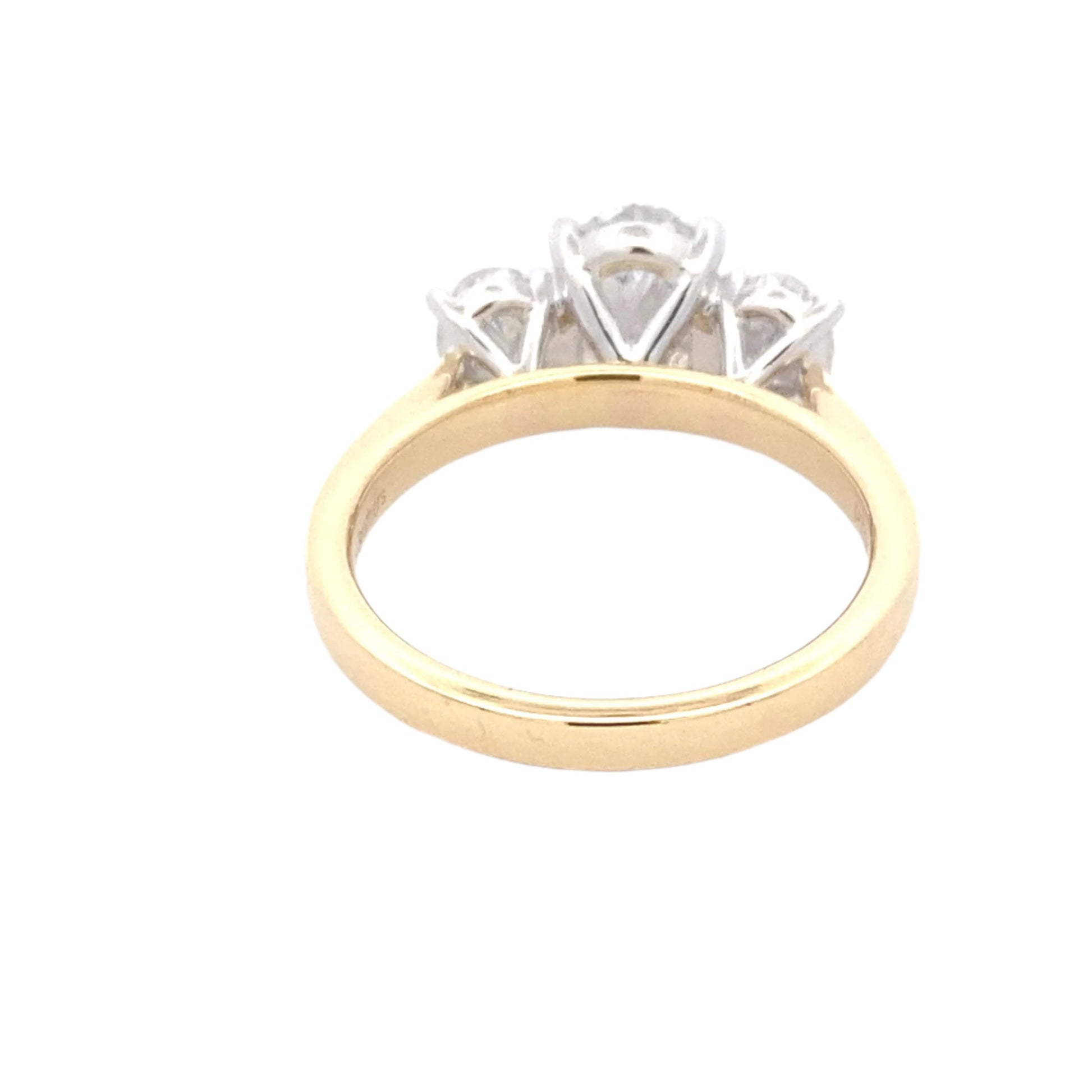 Oval Shaped Diamond 3 stone ring - 2.33cts Gardiner Brothers