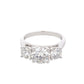 Platinum Round brilliant cut diamond 3 stone ring - 2.57cts Gardiner Brothers