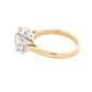 Yellow Gold Emerald and round brilliant cut diamond 3 stone ring - 2.31cts Gardiner Brothers