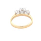 Emerald and round brilliant cut diamond 3 stone ring - 2.31cts Gardiner Brothers