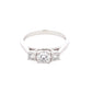 Platinum Round brilliant cut diamond 3 stone ring - 1.07cts Gardiner Brothers