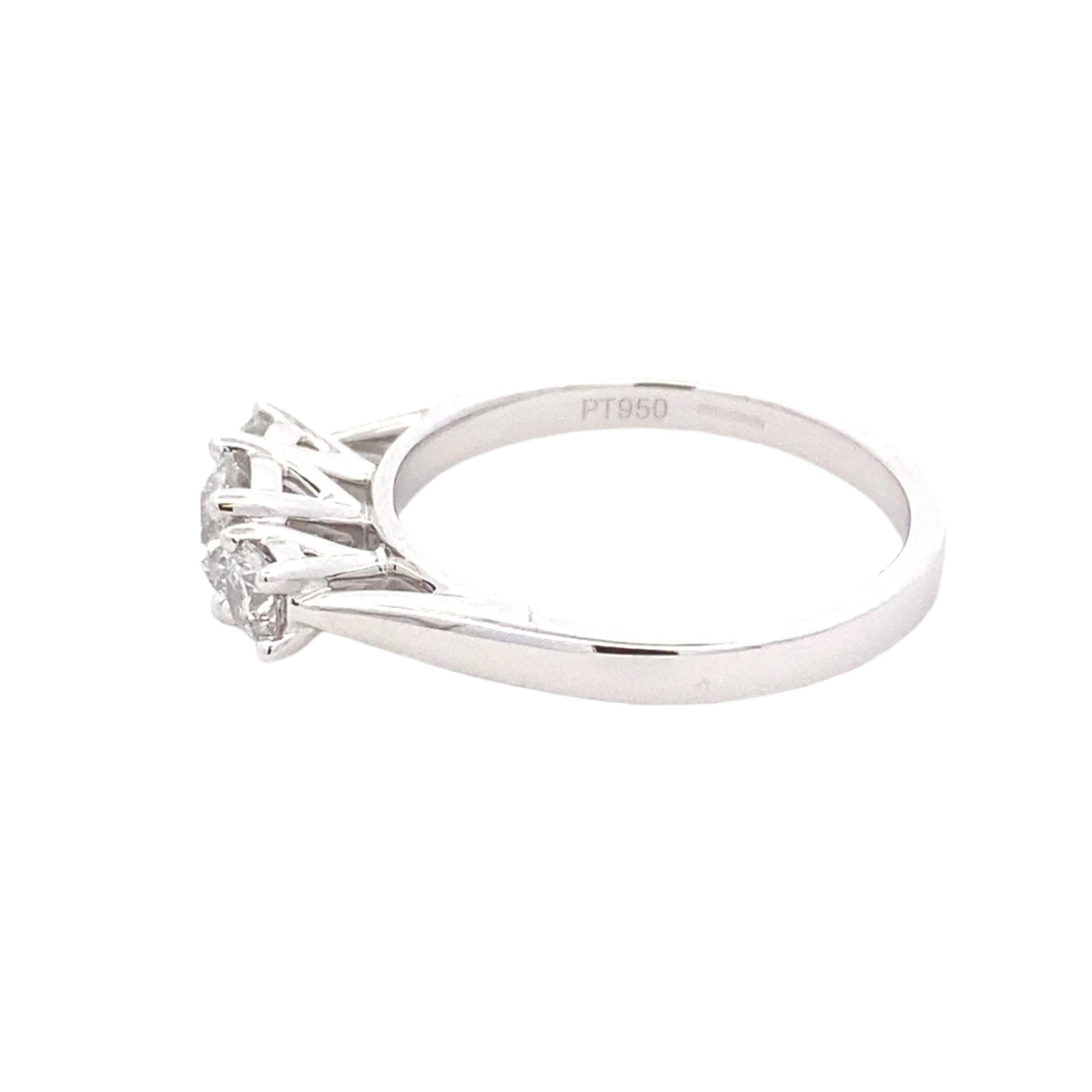 Round brilliant cut diamond 3 stone ring - 1.07cts Gardiner Brothers