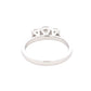 Platinum Round brilliant cut diamond 3 stone ring - 1.07cts Gardiner Brothers