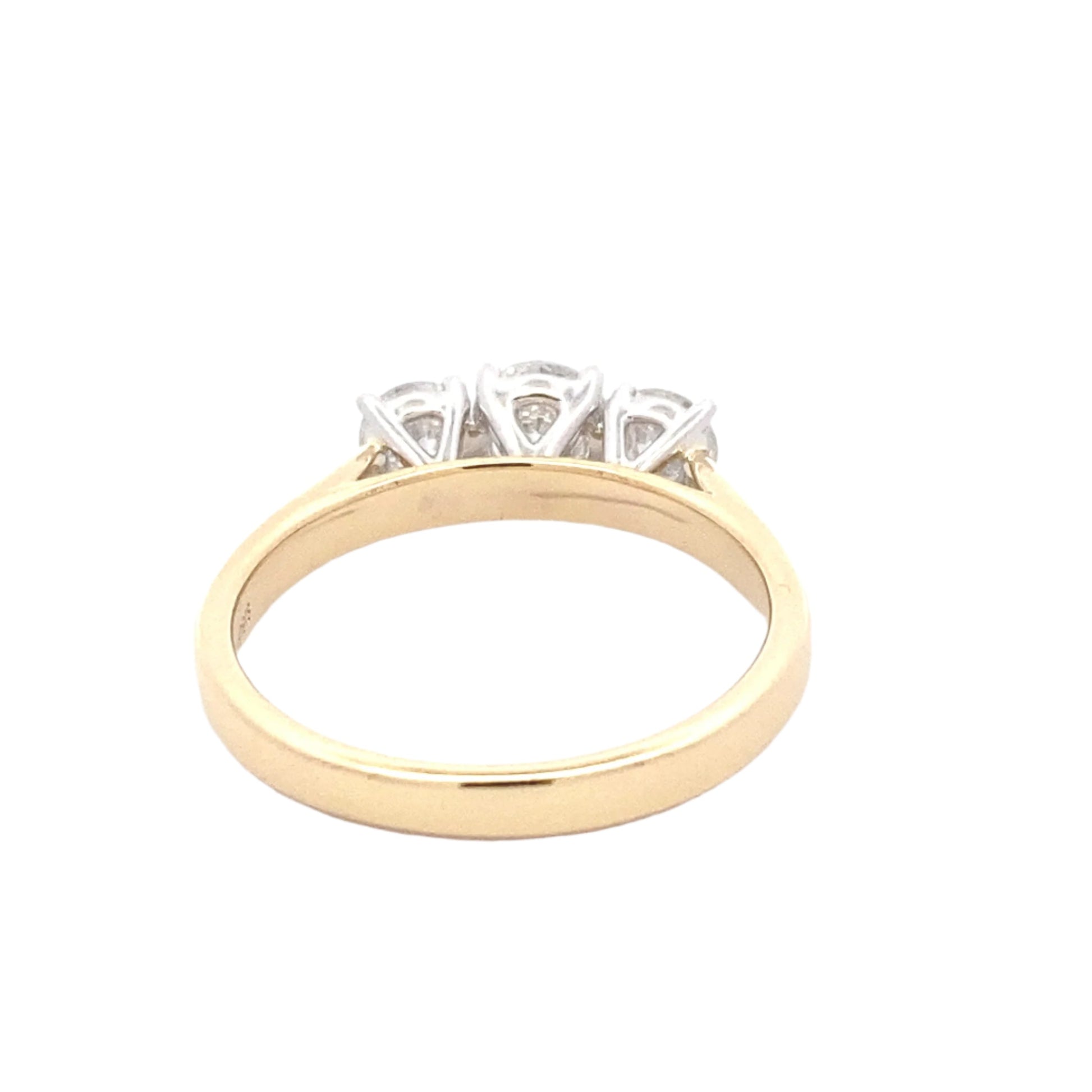 Round Brilliant cut diamond 3 stone ring - 1.03cts Gardiner Brothers