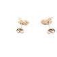 Yellow Gold Link Marquise Shaped Earrings