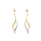 Yellow and White Gold Fancy Drop Earrings