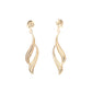 Yellow and White Gold Fancy Drop Earrings