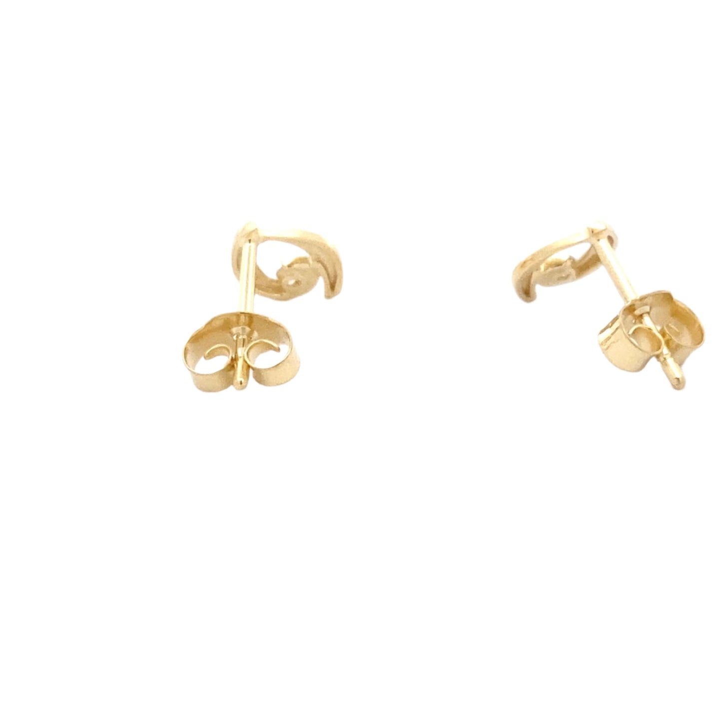 Yellow Gold Diamond Set Teardrop Earrings