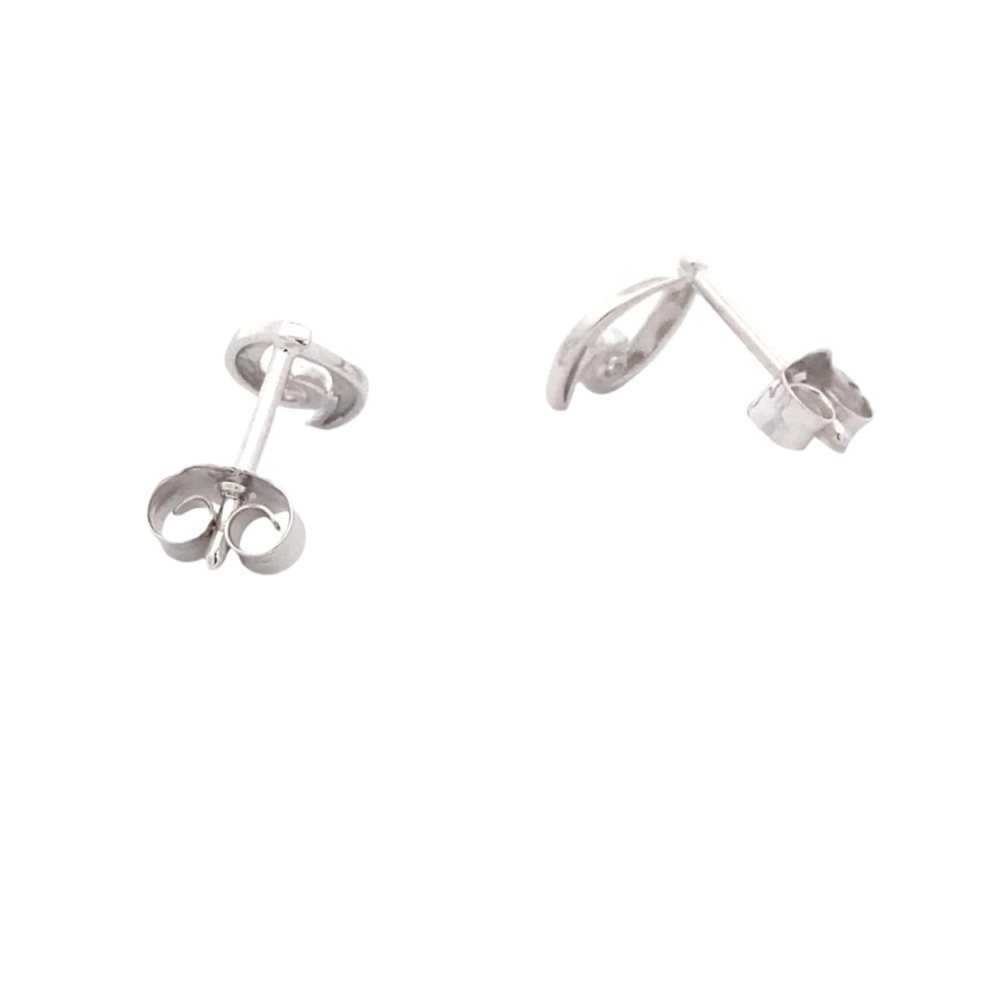 White Gold Diamond Set Teardrop Earrings