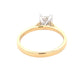 Yellow Gold Elongated cushion shaped diamond solitaire ring - 1.50cts Gardiner Brothers