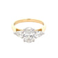 Oval and pear shaped diamond 3 stone ring - 1.70cts Gardiner Brothers
