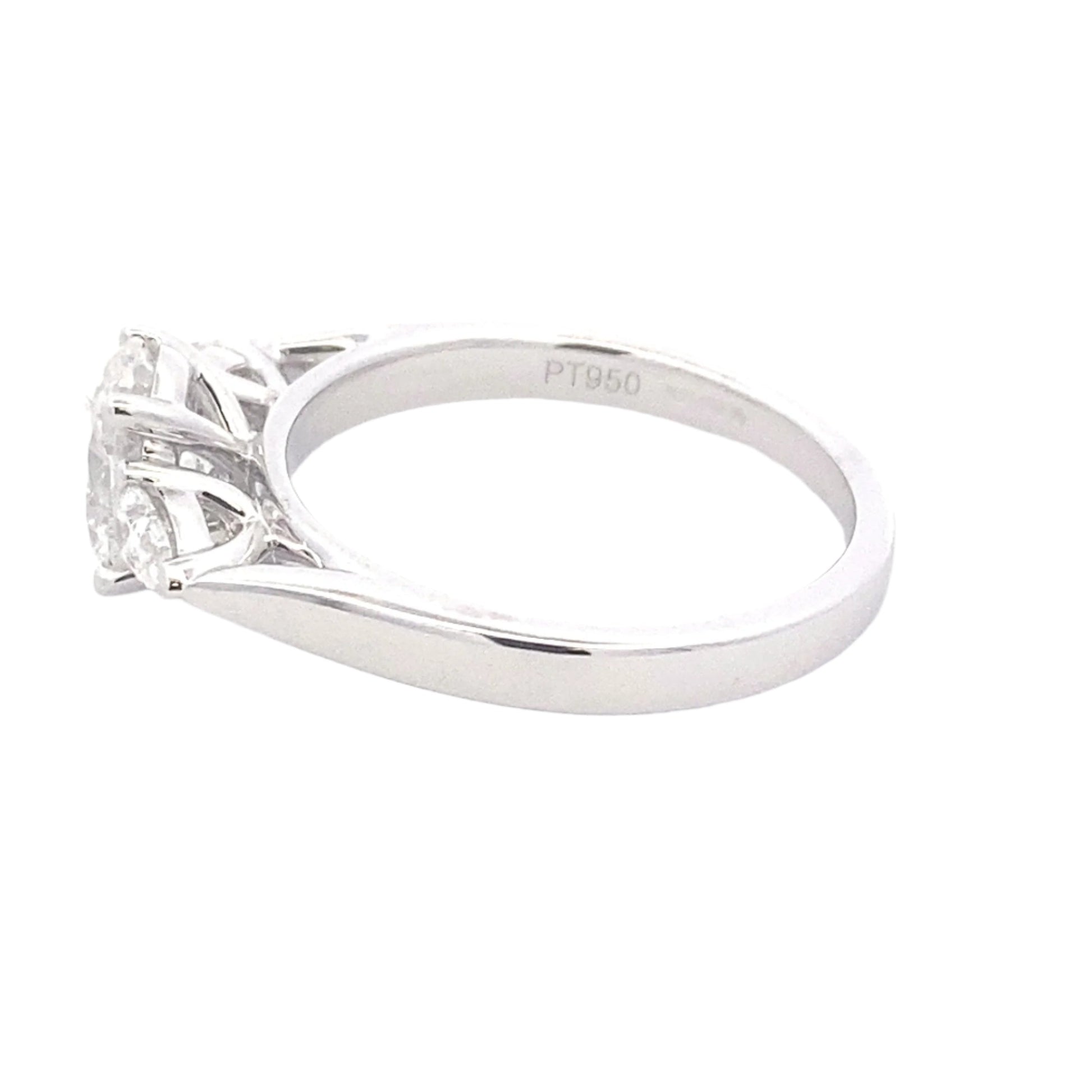 Oval and pear shaped diamond 3 stone ring - 1.31cts Gardiner Brothers