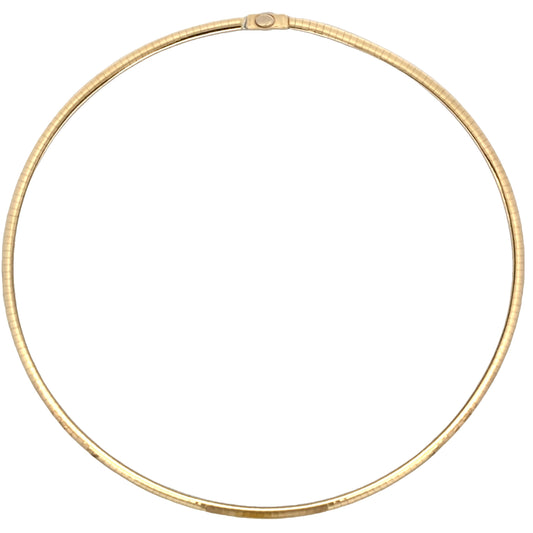 Yellow and White Gold Reversible Collar Necklet Gardiner Brothers