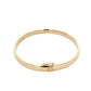 Yellow gold 5mm solid bangle with a court profile Gardiner Brothers