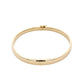 Yellow gold 5mm solid bangle with a court profile Gardiner Brothers