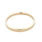 Yellow gold 6mm solid bangle in a flat profile with rounded edges Gardiner Brothers
