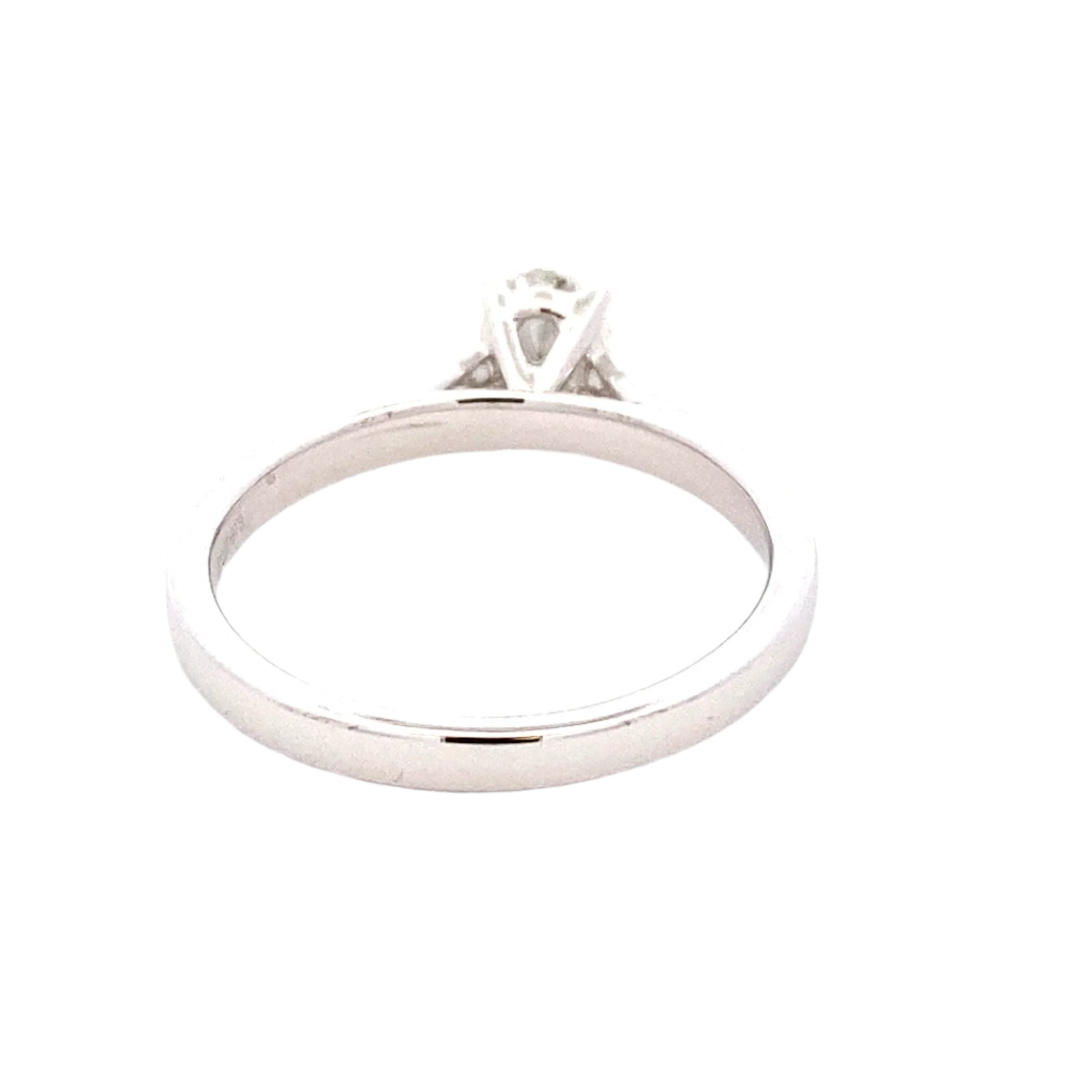 Platinum Oval Shaped Diamond Solitaire Ring - 0.50cts Gardiner Brothers