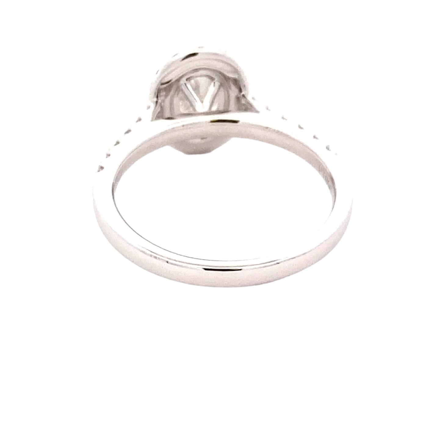 Oval Shaped Diamond Halo Cluster Style Ring - 1.44cts Gardiner Brothers