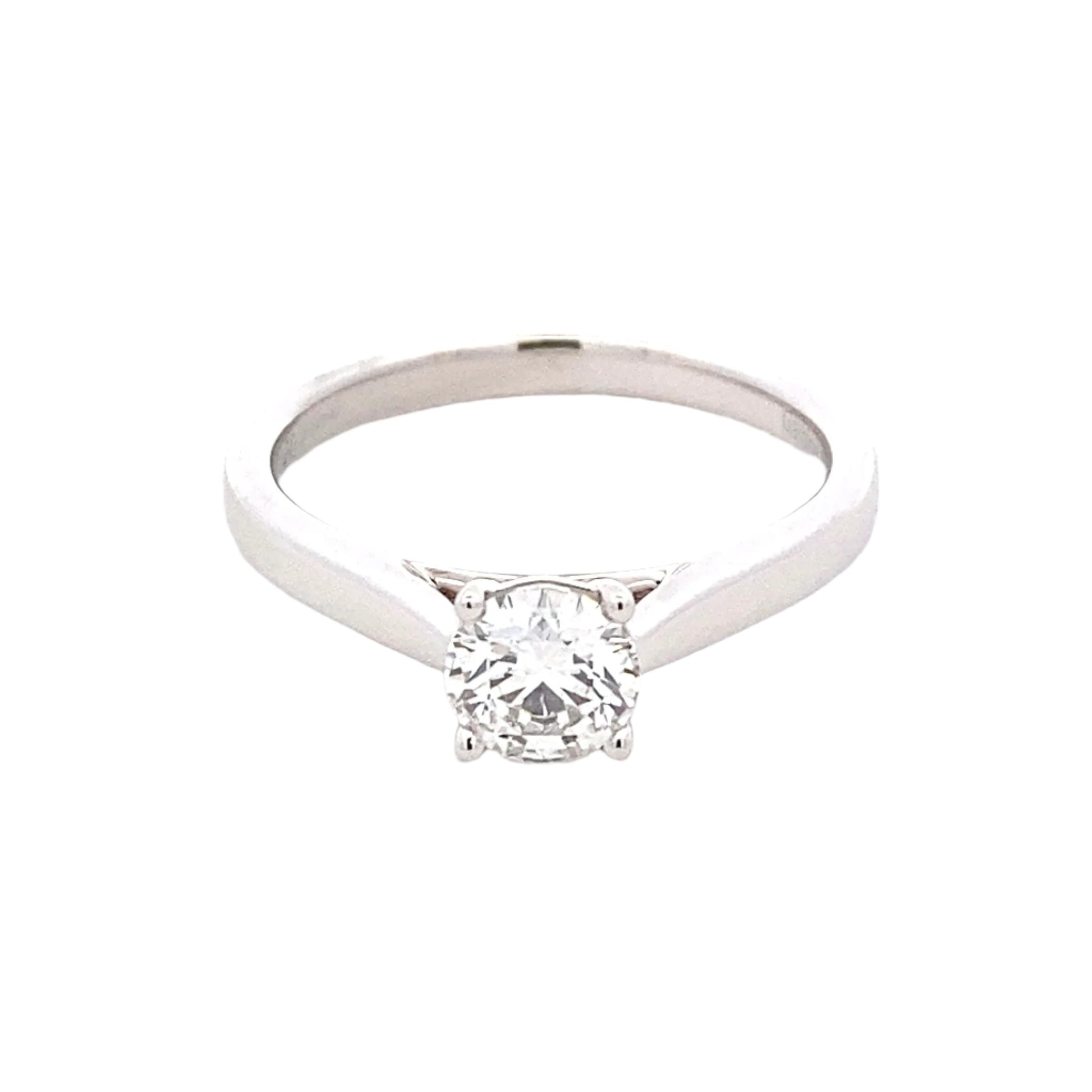 Round brilliant cut diamond solitaire ring - 0.60cts Gardiner Brothers