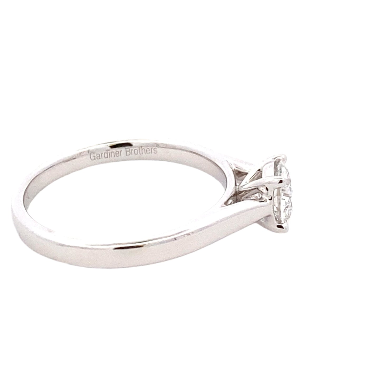 Round brilliant cut diamond solitaire ring - 0.60cts Gardiner Brothers