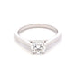 Platinum Round brilliant Cut Diamond Solitaire Ring - 0.70cts Gardiner Brothers