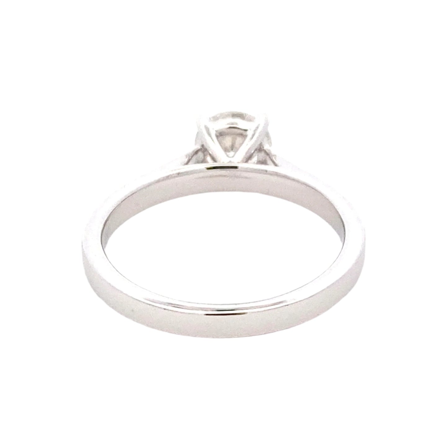Platinum Round Brilliant cut diamond solitaire ring - 0.91cts Gardiner Brothers