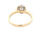 Yellow Gold Oval Shaped Diamond Halo Style Ring - 0.86cts Gardiner Brothers