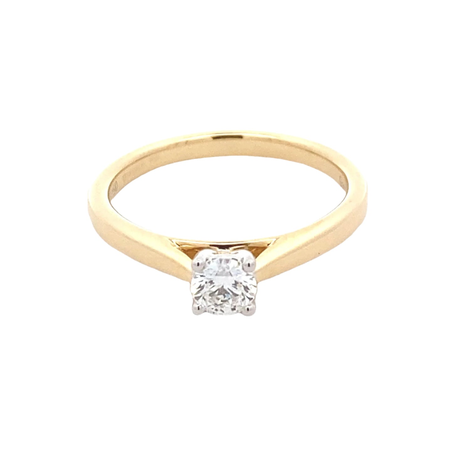 Round Brilliant Cut Diamond Solitaire Ring - 0.30cts Gardiner Brothers