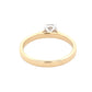 yellow gold Round brilliant cut diamond solitaire ring - 0.40cts Gardiner Brothers