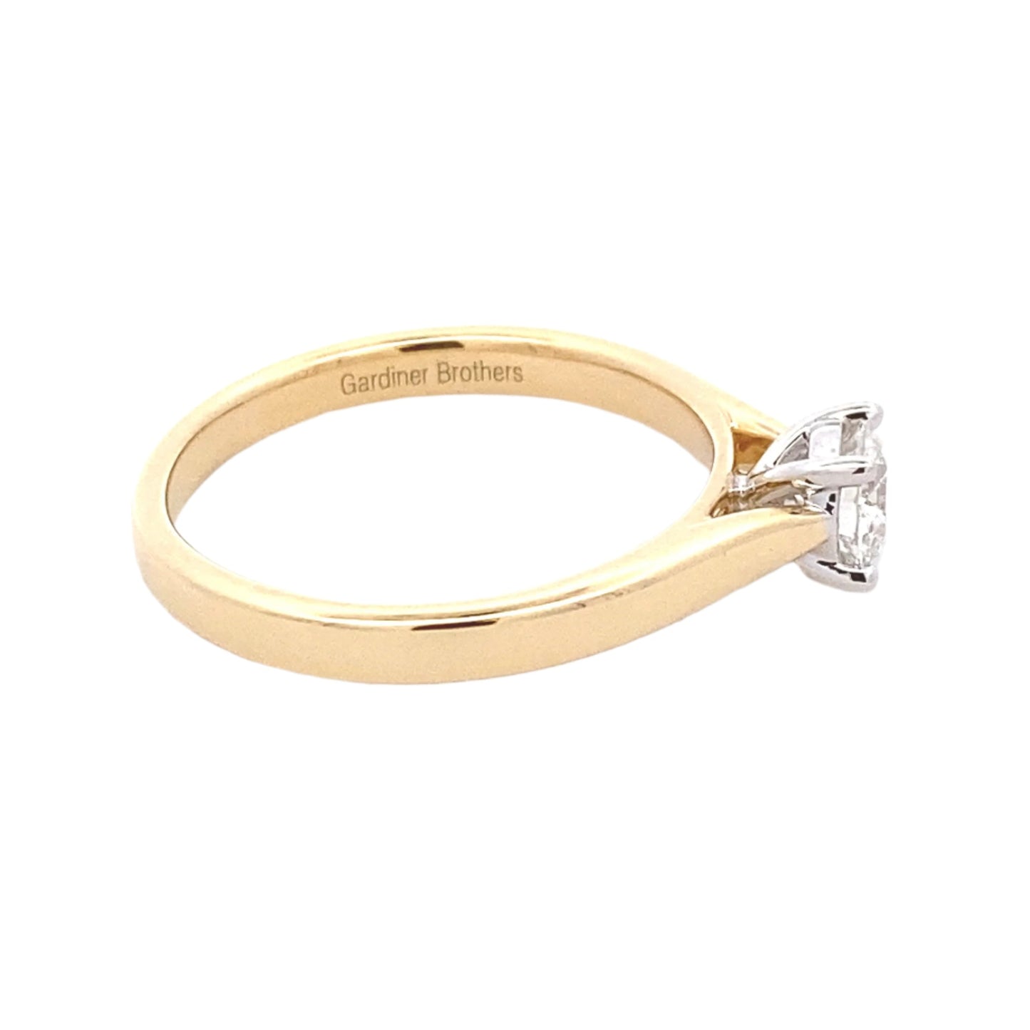 Round brilliant cut diamond solitaire ring - 0.40cts Gardiner Brothers