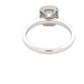 Platinum Emerald cut diamond halo cluster style ring - 1.16cts Gardiner Brothers