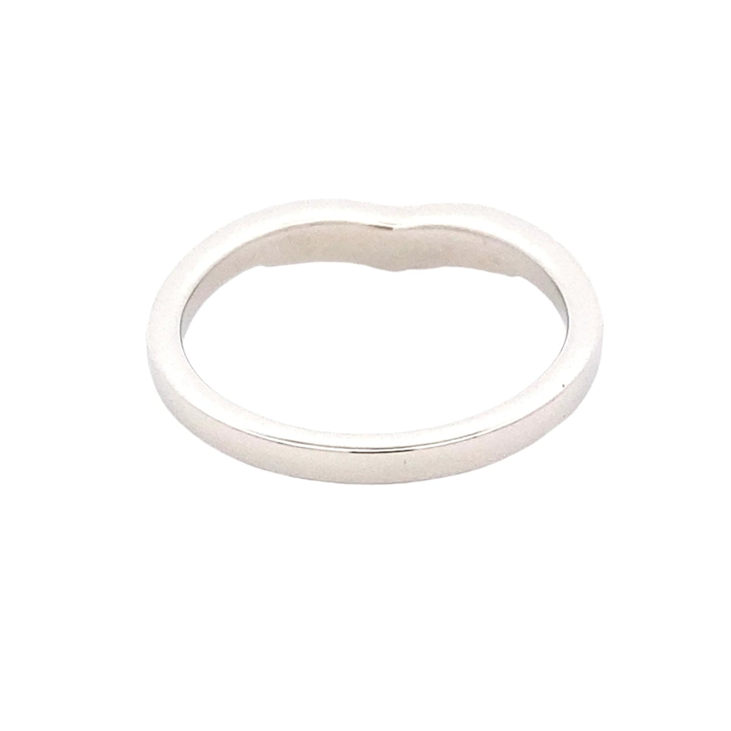 WishBone Shaped Diamond Set Wedding Band Gardiner Brothers