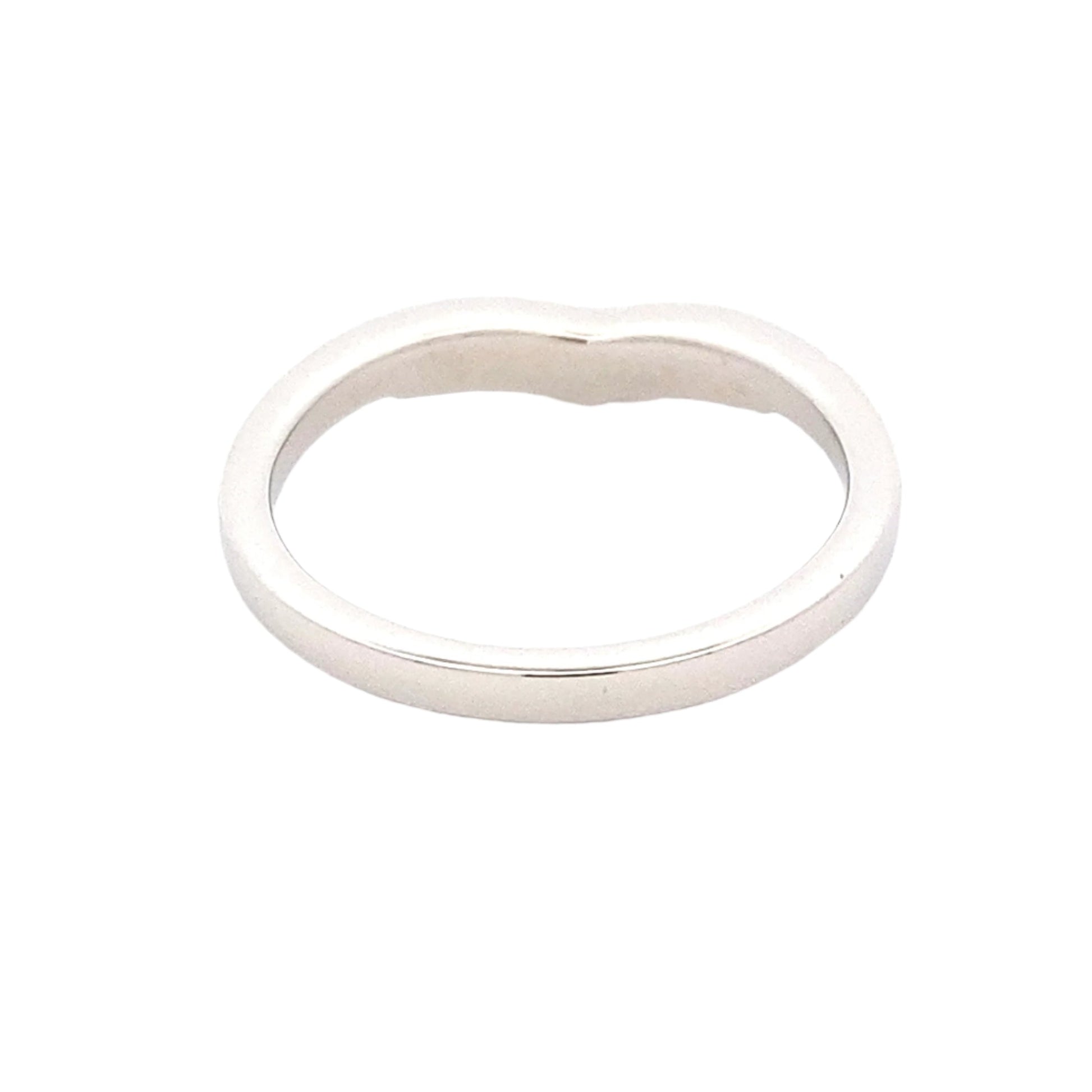 WishBone Shaped Diamond Set Wedding Band Gardiner Brothers