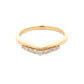 WishBone Shaped Diamond Set Wedding Band Gardiner Brothers 18ct Yellow Gold