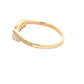 Wishbone Shaped Diamond Set Wedding Band