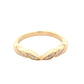 Fancy Shaped Half Bowtie Diamond Set Wedding Band