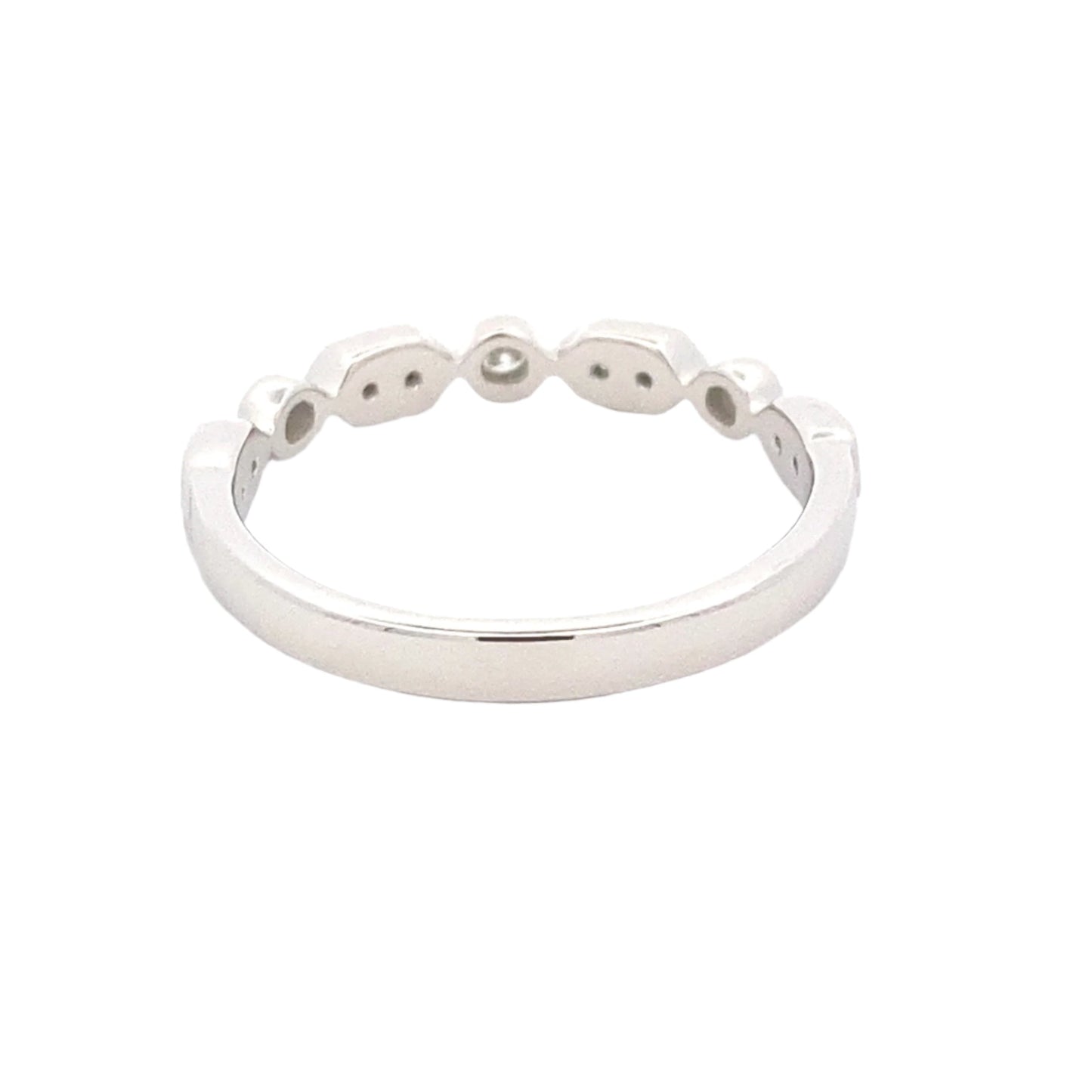Fancy Shaped Diamond Set Wedding Band