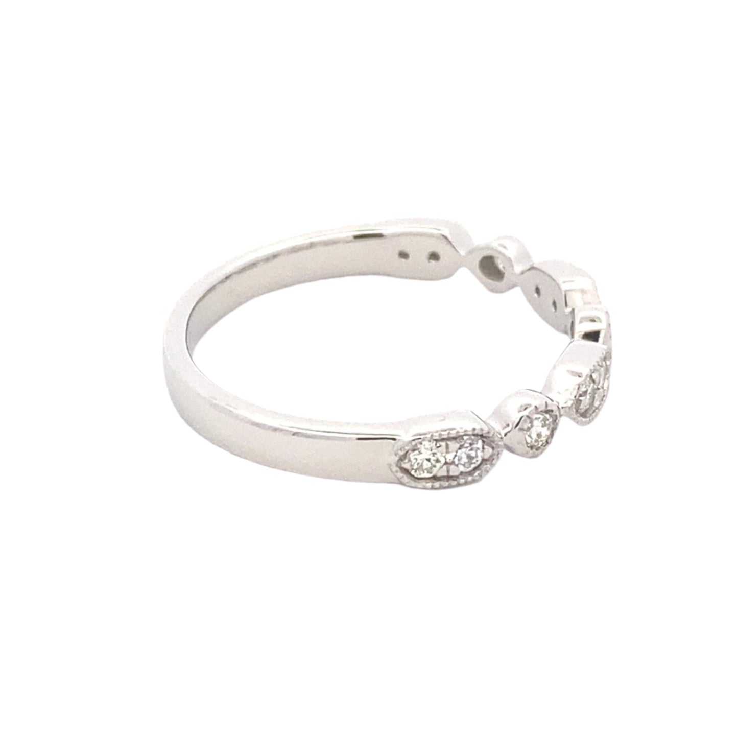Fancy Shaped Diamond Set Wedding Band