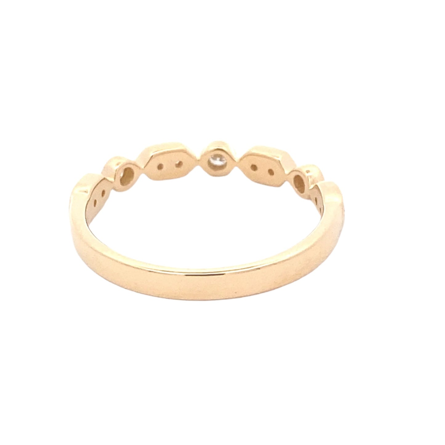 Fancy Shaped Diamond Set Wedding Band