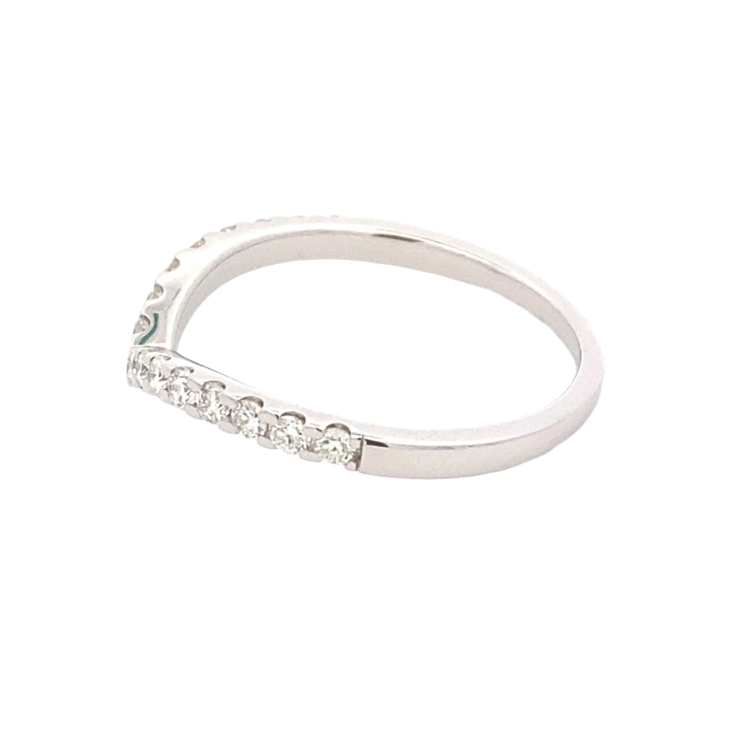 Pavé Diamond Set Wishbone Style Ring