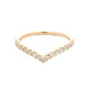 Pavé Diamond Set Wishbone Style Ring