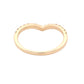 Pavé Diamond Set Wishbone Style Ring