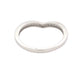 Channel Pavé Diamond Set Wishbone Shaped Wedding Band