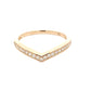 Channel Pavé Diamond Set Wishbone Shaped Wedding Band