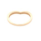 Channel Pavé Diamond Set Wishbone Shaped Wedding Band