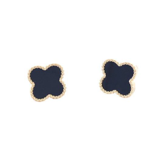 Yellow Gold Oxyx Flower Petal Earrings Gardiner Brothers
