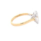 Lab Grown Pear shaped diamond solitaire ring - 2.55cts