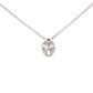 Lab grown oval shaped diamond solitaire pendant - 1.04cts