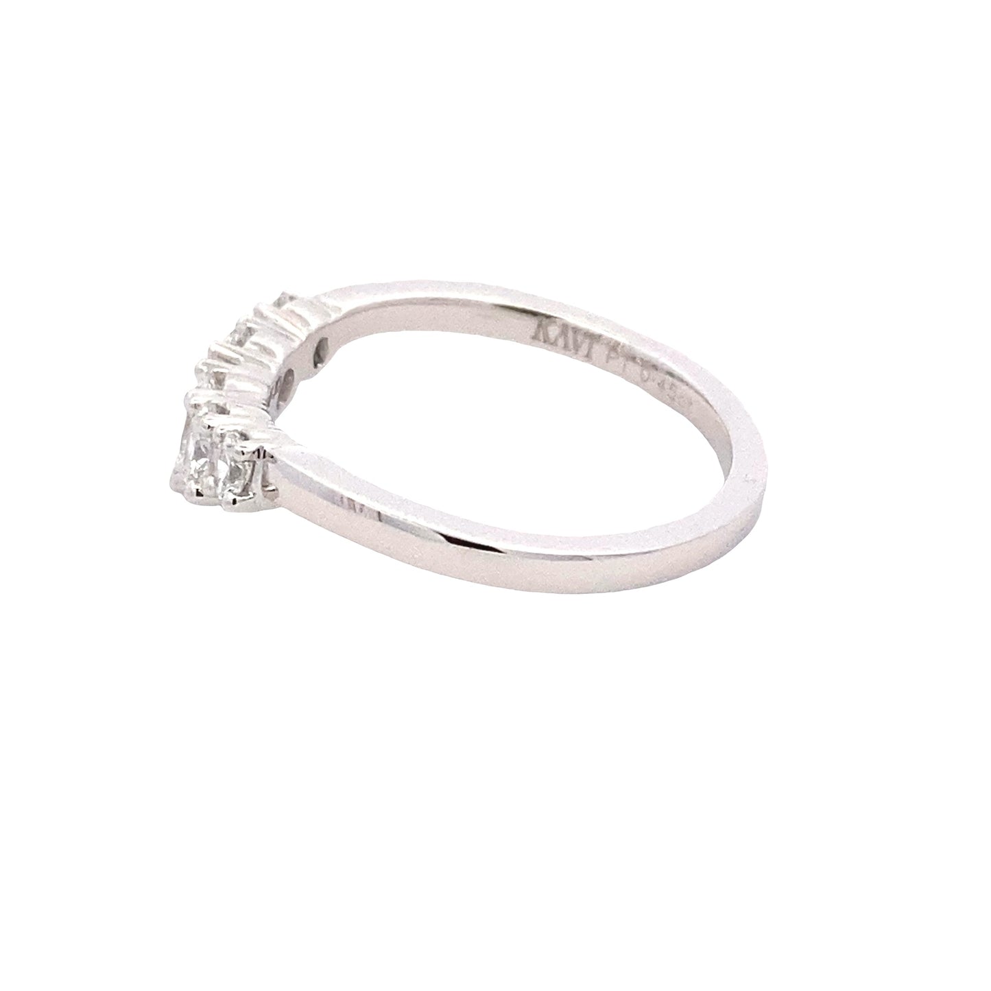Oval Shaped Diamond 5 Stone Bow Style Ring