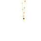 Yellow Gold Rainbow Effect Flower Petal Necklet